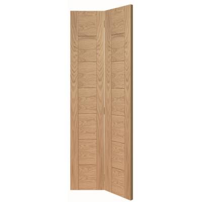 Oak Palermo Internal Bi-fold Bifold Door Wooden Timber Inter...